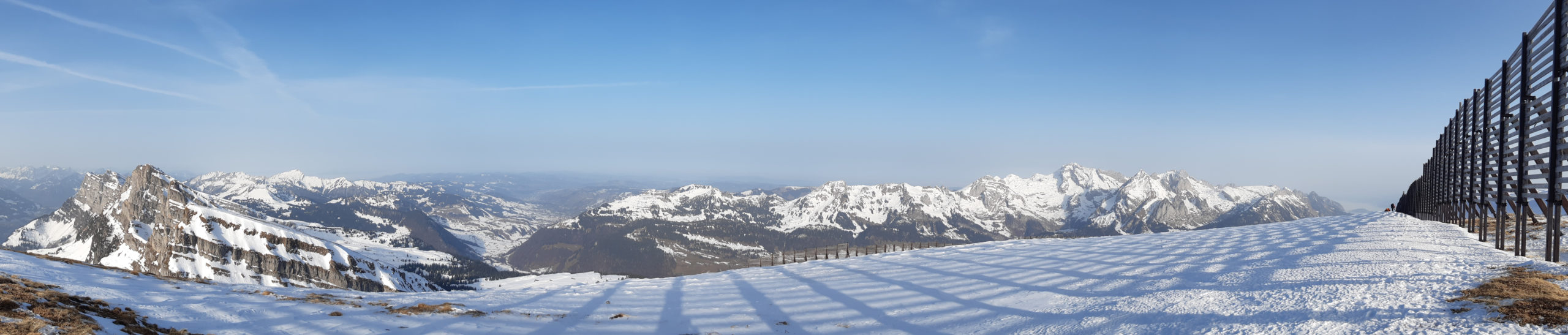 Mountains with Border Fence